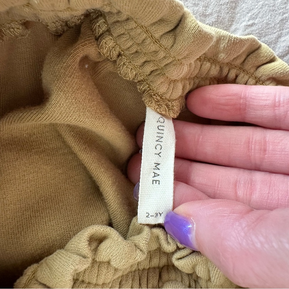 Quincy Mae Tan Baby bloomers